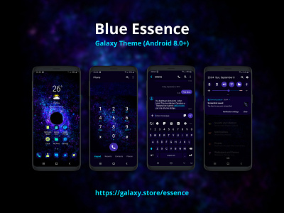 Blue Essence | Samsung Galaxy Theme