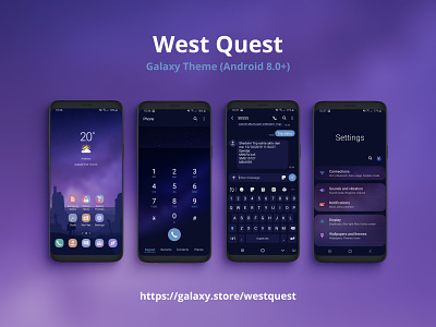 West Quest android android theme animation app galaxy galaxy theme interface purple samsung samsung theme space ui wallpaper westworld