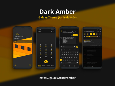 Dark Amber | Samsung Galaxy Theme