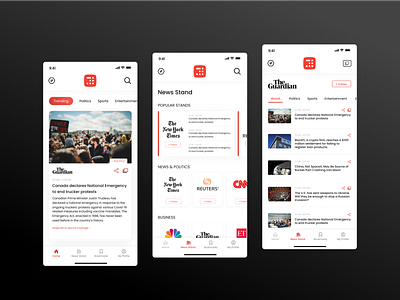 Inshorts- App Redesign app app redesign case study design inshorts news news app redesign ui uiux ux