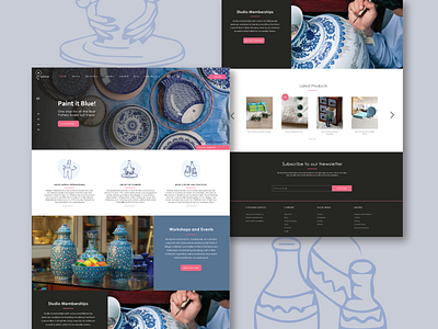 Neerja Blue Pottery Landing Page