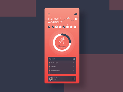 Workout Tracker UI app design exercise iphone ui workout
