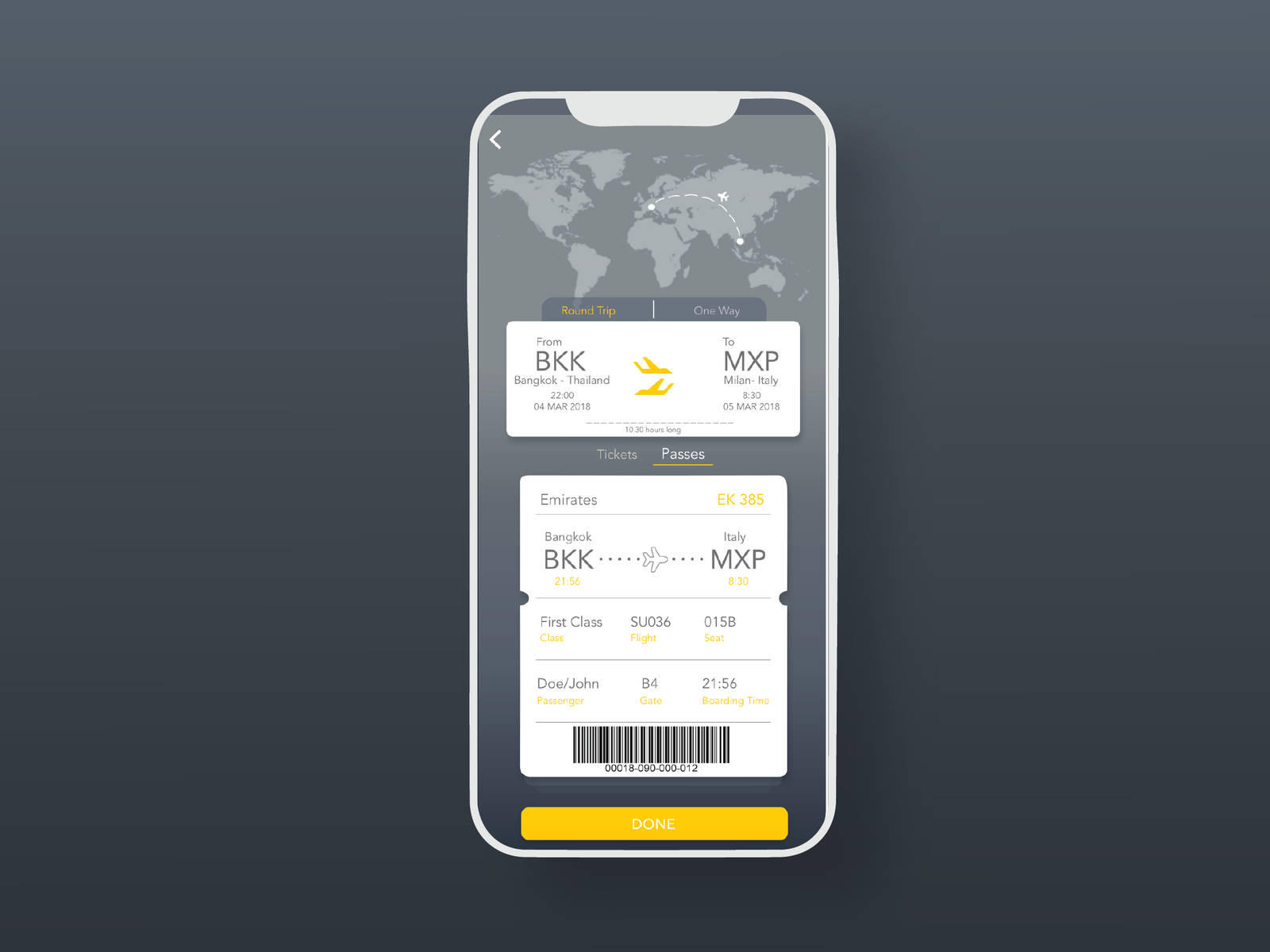 Flight Ticket UI by Shreya Yadav on Dribbble