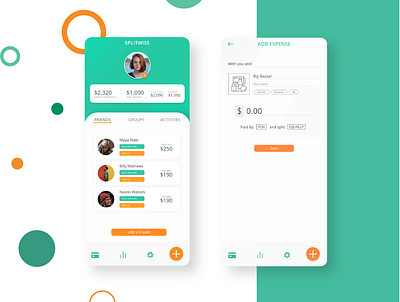 Splitwise Redesign Concept app design iphone money redesign redesign concept split splitwise ui xs