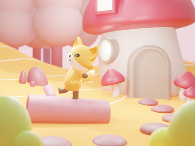 Pixie the Fox | 3D Illustration & Character Design