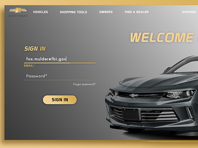 Chevrolet Website Redesign