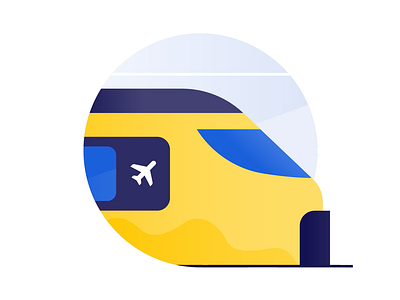 Schiphol Airport icon design: Train airport artwork branding concept design drawing flatdesign graphic design holiday icon icon designer icondesign identity illustration illustrator logo storytelling train travel vector