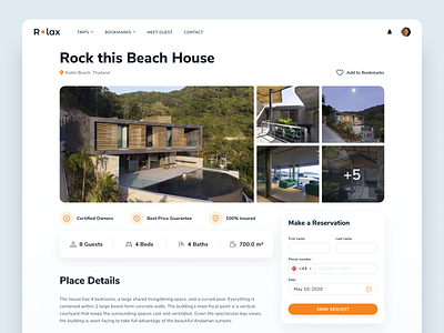 R•lax Place Details apartments booking design details dribbble form gallery icons input interface logo lviv photo place relax ui ux vacation web website