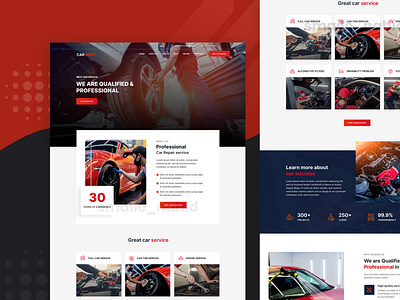 Car Repairing Service Website Design