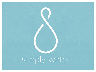 Simply Water art blue design drop infinity line logo simply subtle texture water