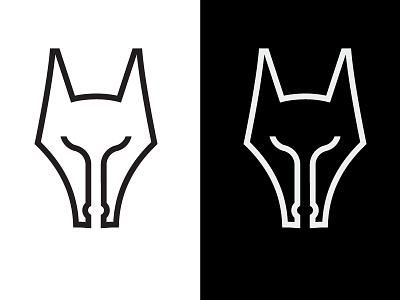 Foxink Logo black branding fox ink logo pen white