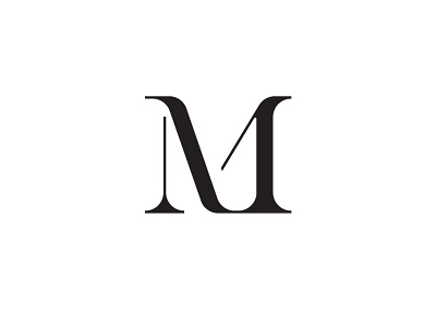 M classy custom font letter monogram typeface typography