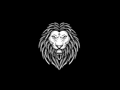 Lion apparel art artwork black and white classic handdrawn illustration lion logo logo t shirt vintage