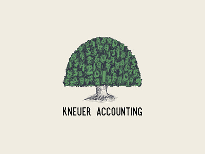 Accounting logo accounting fun logo tree unique vintage