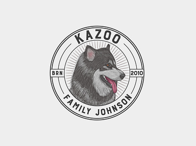 Kazoo Family Johnson animal logo animals artwork brand classic cute design dog handdrawn illustration logo t shirt vintage