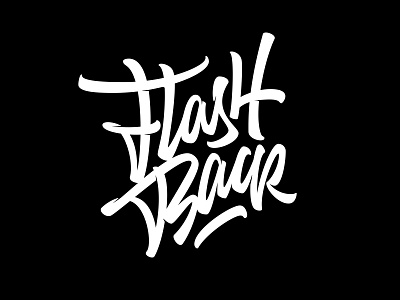 Flashback graphic design lettering lettering logo logo logo design vector