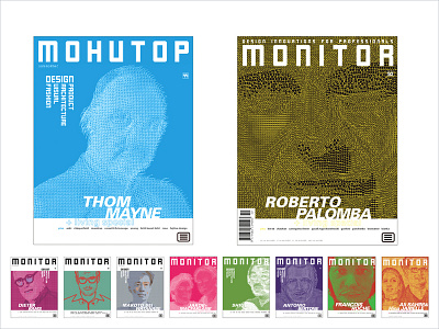 Cover art, Monitor magazine design illustration