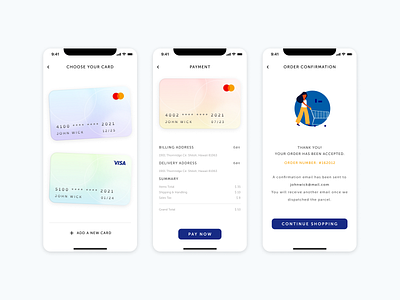 Daily UI #002 Credit Card Checkout 002 app creditcard creditcardcheckout dailyui ui ux