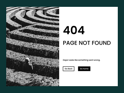 Daily UI #008 404 Page 008 404 404 page dailyui page not found ui ux