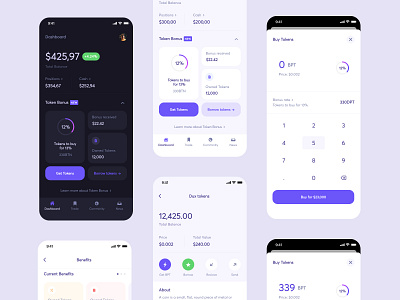 Fintech wallet app bank color dashboard dashboard ui design finance ui ux wallet