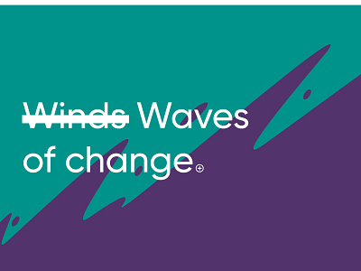 Waves of Change brand identity design identity design typography waves