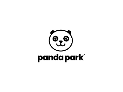 Panda Park Logo animal black white brand identity branding business branding creative creativity garden graphic design graphic designer logotype panda park sans serif trademark typogaphy visual identity wordmark