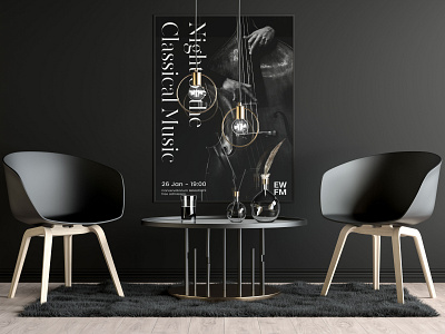 Classical Music Concert Poster art branding business branding classical concert creative creativity design studio germany graphic design graphic designer logo mark logotype music musician night orchestra poster wordmark