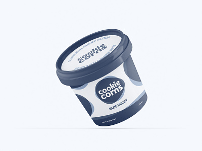 Cookie Corns Blue Berry Packaging blueberry brand identity branding business branding creative creativity design studio design system flavor flavors graphic design graphic designer ice cream icecream logo logotype packaging packaging design visual identity wordmark