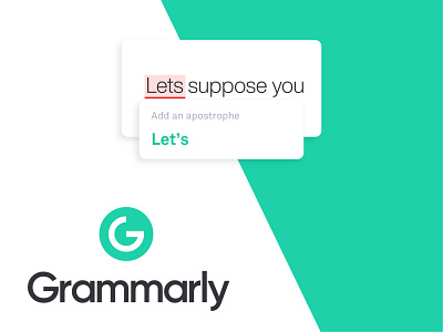 Grammarly's Logo application application ui brand identity branding business branding creative creativity design studio grammar graphic design graphic designer logo mark logotype visual identity wordmark