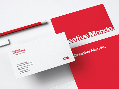 Creative Monde's Business Cad brand strategy branding business branding business card clean creative creativity design studio design system designer graphic design graphic designer logo logo mark visual identity