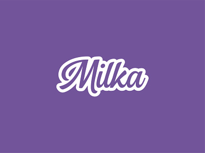 Milka Chocolate branding business branding clean creative creativity design studio design system designer graphic design graphic designer hand lettering logo logo mark logotype script wordmark