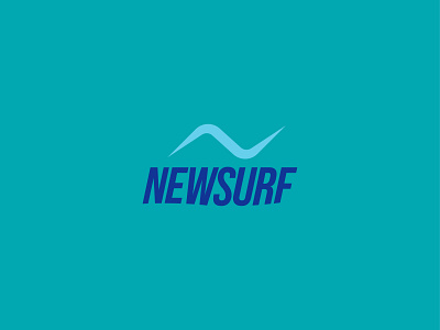 NEWSURF Logo branding creative creativity design studio design system graphic design graphic designer logotype sea sport sports surf surfing typeface typography visual identity weave wordmark wordmark logo