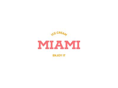 Miami Ice Cream branding business branding clean cream creative creativity design system food graphic design graphic designer ice cream ice cream shop slab serif typeface visual identity