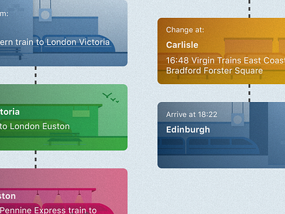 Journey Details app design icon illustration travel app ui ux