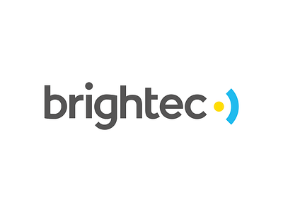 Brightec Logo 2019 Iteration branding design icon logo typography vector