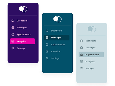 Dashboard Menus dashboard design exploration interaction design mobile product design ui ux web