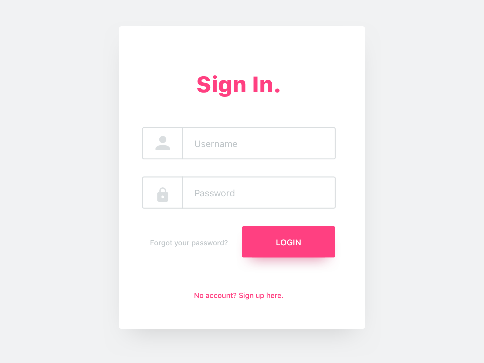 Sign In Form by Steve on Dribbble