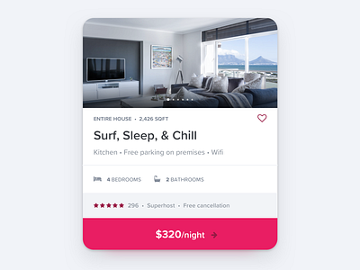 Book Now Card Element airbnb app beautiful book button card design hotel hsl icon interaction design mobile ui ux web