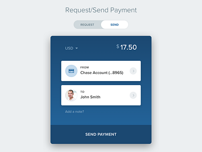 Request/Send Payment app bank button card design finance fintech interaction design mobile payment paypal ui ux web