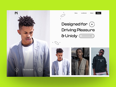 Hero Section of Fashion Landing Page agency website design graphic design home pagedesign homepage landing design landing page ui