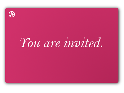 Dribbble Invite