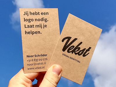 Businesscard design for Vekst businesscard logo designer