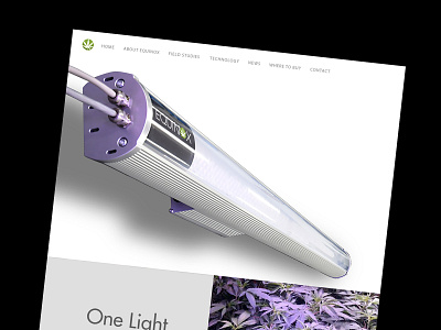 Website - Cannabis grow lighting system cannabis lighting lights web web design webdesign website