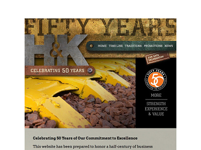 Website - 50 year anniversary web design website website design