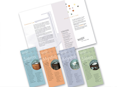 Bath 2.0 materials branding brochure brochure design