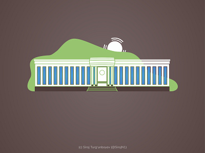 Jizzakh branch of the National University of Uzbekistan design illustration