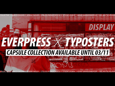 Display Type Capsule Collection Everpress X Typosters branding design flat logo typeposters typography typography art vector
