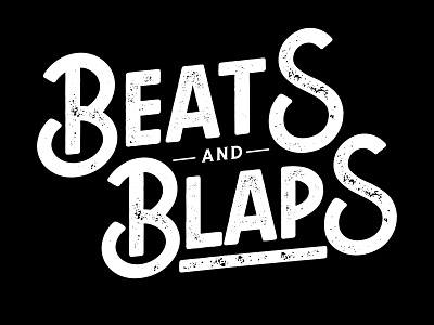 Beat and Blaps badge badgedesign beats blaps branding design illustration logo minimal sticker typography typography logo vector vectorart