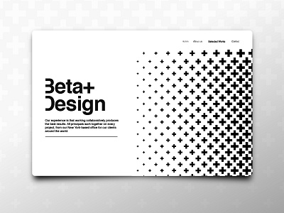 Beta+ Desigh css helvetica logo onepage plus ui ux webdesign