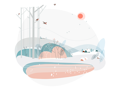 The Last Day of Winter design illustration ui vector